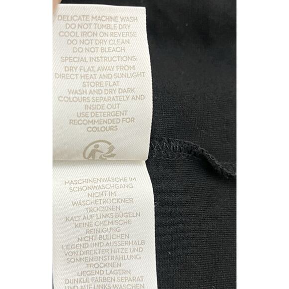 Boden Black Jersey Dress Dolman Short Sleeves Round Neck with Pockets Size 6R - Picture 7 of 7